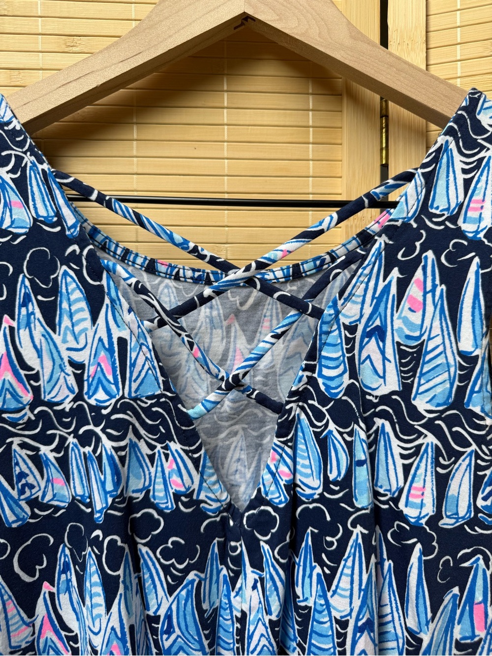 ⛵️ Lilly Pulitzer Kristen Swing Dress in Low Tide Navy Sails and Stripes - Picture 3 of 6